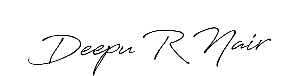 Similarly Antro_Vectra_Bolder is the best handwritten signature design. Signature creator online .You can use it as an online autograph creator for name Deepu R Nair. Deepu R Nair signature style 7 images and pictures png