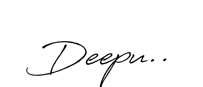 Once you've used our free online signature maker to create your best signature Antro_Vectra_Bolder style, it's time to enjoy all of the benefits that Deepu.. name signing documents. Deepu.. signature style 7 images and pictures png