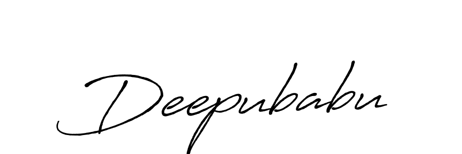 Use a signature maker to create a handwritten signature online. With this signature software, you can design (Antro_Vectra_Bolder) your own signature for name Deepubabu. Deepubabu signature style 7 images and pictures png