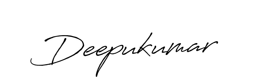 Make a beautiful signature design for name Deepukumar. With this signature (Antro_Vectra_Bolder) style, you can create a handwritten signature for free. Deepukumar signature style 7 images and pictures png