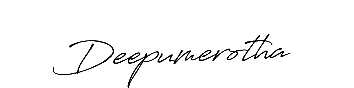 Also we have Deepumerotha name is the best signature style. Create professional handwritten signature collection using Antro_Vectra_Bolder autograph style. Deepumerotha signature style 7 images and pictures png