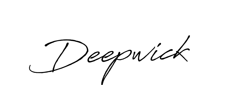 It looks lik you need a new signature style for name Deepwick. Design unique handwritten (Antro_Vectra_Bolder) signature with our free signature maker in just a few clicks. Deepwick signature style 7 images and pictures png