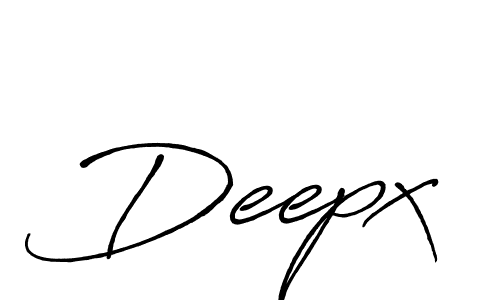 It looks lik you need a new signature style for name Deepx. Design unique handwritten (Antro_Vectra_Bolder) signature with our free signature maker in just a few clicks. Deepx signature style 7 images and pictures png