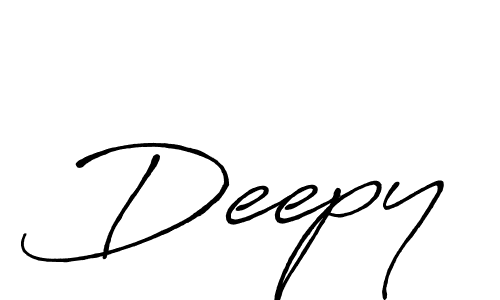 Use a signature maker to create a handwritten signature online. With this signature software, you can design (Antro_Vectra_Bolder) your own signature for name Deepy. Deepy signature style 7 images and pictures png