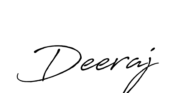 How to make Deeraj signature? Antro_Vectra_Bolder is a professional autograph style. Create handwritten signature for Deeraj name. Deeraj signature style 7 images and pictures png