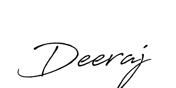 How to make Deeraj signature? Antro_Vectra_Bolder is a professional autograph style. Create handwritten signature for Deeraj name. Deeraj signature style 7 images and pictures png