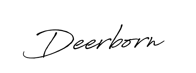 Create a beautiful signature design for name Deerborn. With this signature (Antro_Vectra_Bolder) fonts, you can make a handwritten signature for free. Deerborn signature style 7 images and pictures png