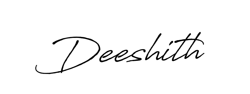 Deeshith stylish signature style. Best Handwritten Sign (Antro_Vectra_Bolder) for my name. Handwritten Signature Collection Ideas for my name Deeshith. Deeshith signature style 7 images and pictures png