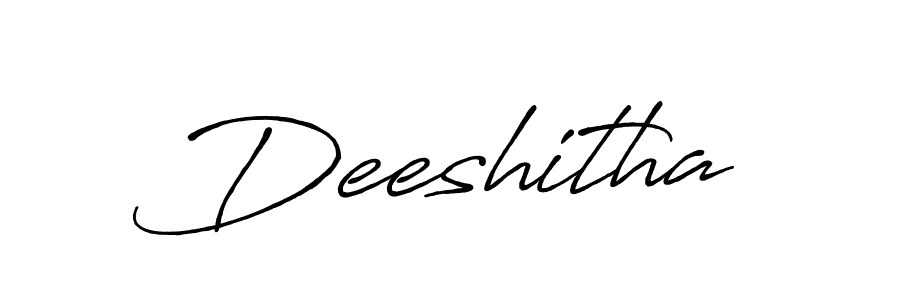 Also we have Deeshitha name is the best signature style. Create professional handwritten signature collection using Antro_Vectra_Bolder autograph style. Deeshitha signature style 7 images and pictures png