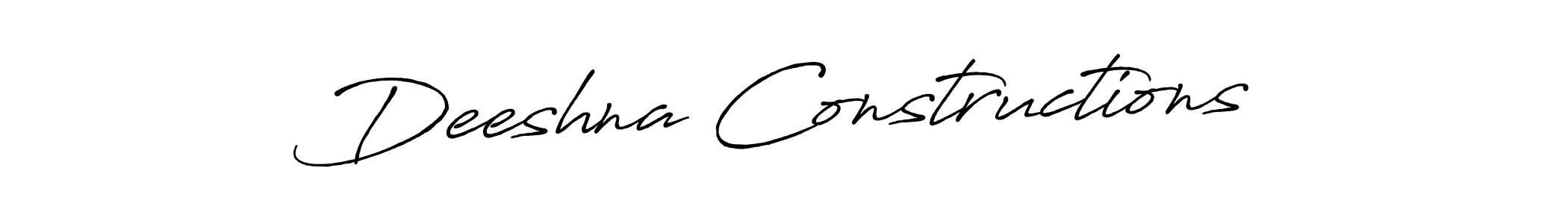 Also we have Deeshna Constructions name is the best signature style. Create professional handwritten signature collection using Antro_Vectra_Bolder autograph style. Deeshna Constructions signature style 7 images and pictures png