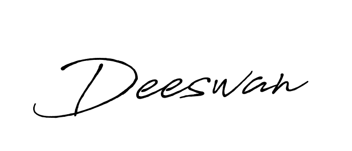 Create a beautiful signature design for name Deeswan. With this signature (Antro_Vectra_Bolder) fonts, you can make a handwritten signature for free. Deeswan signature style 7 images and pictures png