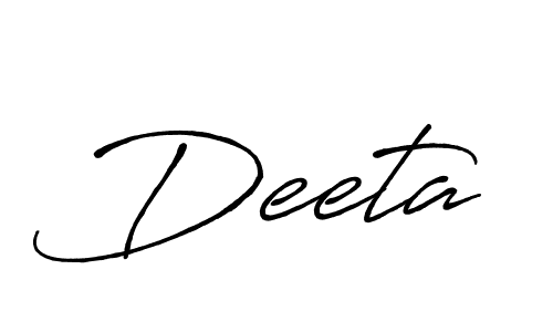 Design your own signature with our free online signature maker. With this signature software, you can create a handwritten (Antro_Vectra_Bolder) signature for name Deeta. Deeta signature style 7 images and pictures png