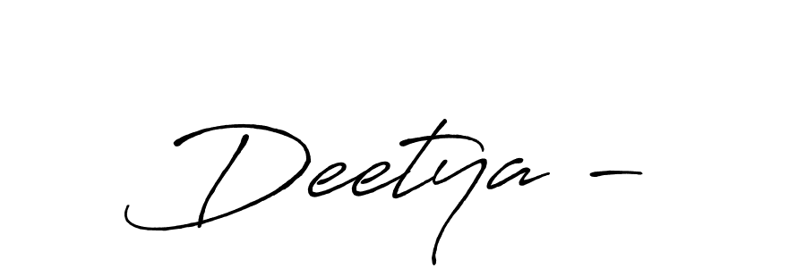 Once you've used our free online signature maker to create your best signature Antro_Vectra_Bolder style, it's time to enjoy all of the benefits that Deetya^-^ name signing documents. Deetya^-^ signature style 7 images and pictures png