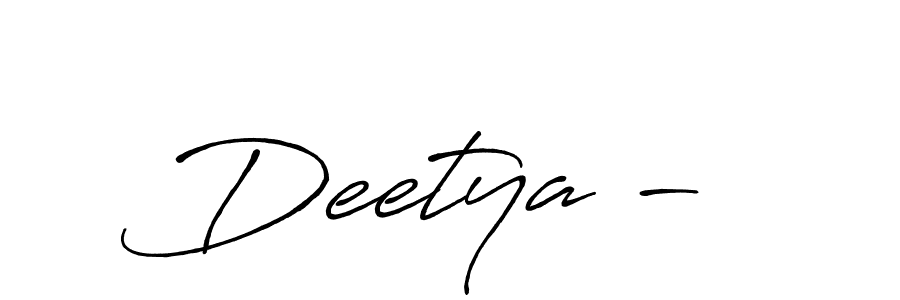 Here are the top 10 professional signature styles for the name Deetya^-^. These are the best autograph styles you can use for your name. Deetya^-^ signature style 7 images and pictures png