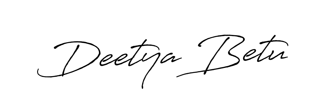 Once you've used our free online signature maker to create your best signature Antro_Vectra_Bolder style, it's time to enjoy all of the benefits that Deetya Betu name signing documents. Deetya Betu signature style 7 images and pictures png