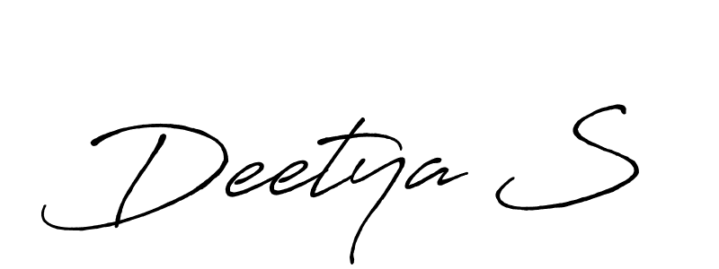 Antro_Vectra_Bolder is a professional signature style that is perfect for those who want to add a touch of class to their signature. It is also a great choice for those who want to make their signature more unique. Get Deetya S name to fancy signature for free. Deetya S signature style 7 images and pictures png