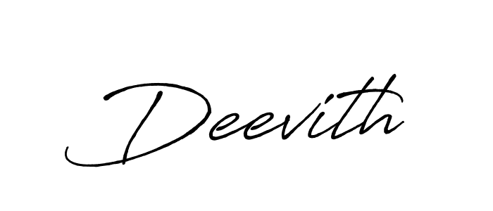 Deevith stylish signature style. Best Handwritten Sign (Antro_Vectra_Bolder) for my name. Handwritten Signature Collection Ideas for my name Deevith. Deevith signature style 7 images and pictures png