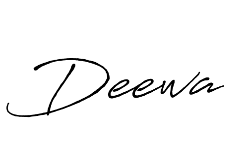 Design your own signature with our free online signature maker. With this signature software, you can create a handwritten (Antro_Vectra_Bolder) signature for name Deewa. Deewa signature style 7 images and pictures png