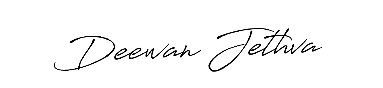 How to make Deewan Jethva name signature. Use Antro_Vectra_Bolder style for creating short signs online. This is the latest handwritten sign. Deewan Jethva signature style 7 images and pictures png