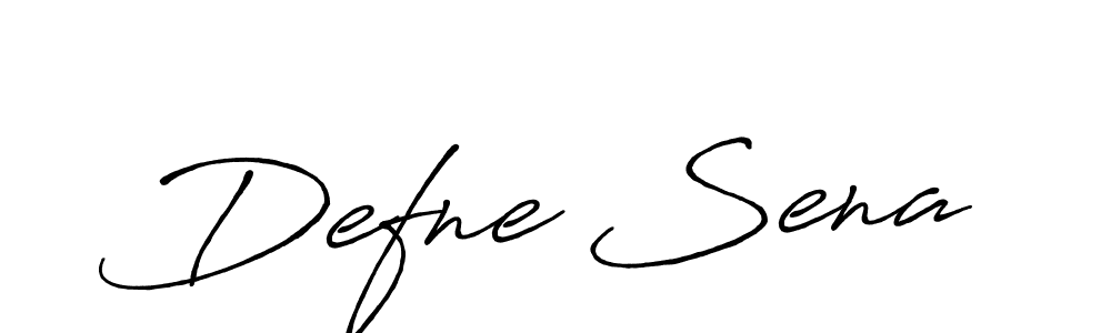 Make a beautiful signature design for name Defne Sena. Use this online signature maker to create a handwritten signature for free. Defne Sena signature style 7 images and pictures png