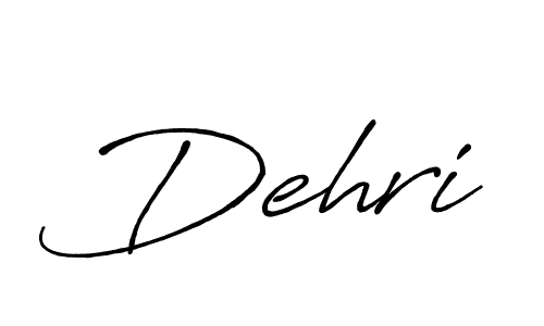 Make a beautiful signature design for name Dehri. With this signature (Antro_Vectra_Bolder) style, you can create a handwritten signature for free. Dehri signature style 7 images and pictures png