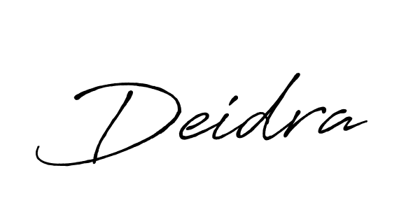Also You can easily find your signature by using the search form. We will create Deidra name handwritten signature images for you free of cost using Antro_Vectra_Bolder sign style. Deidra signature style 7 images and pictures png