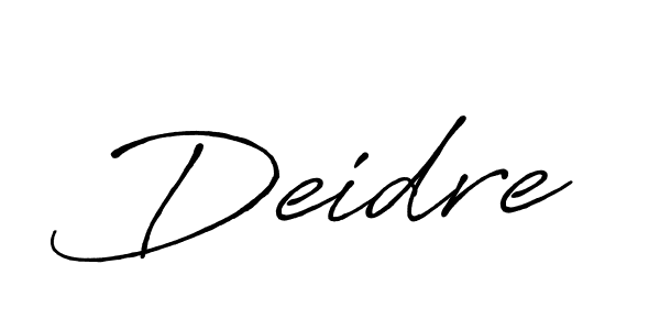 Create a beautiful signature design for name Deidre. With this signature (Antro_Vectra_Bolder) fonts, you can make a handwritten signature for free. Deidre signature style 7 images and pictures png