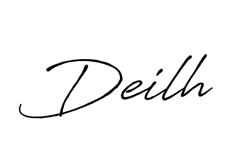 Design your own signature with our free online signature maker. With this signature software, you can create a handwritten (Antro_Vectra_Bolder) signature for name Deilh. Deilh signature style 7 images and pictures png