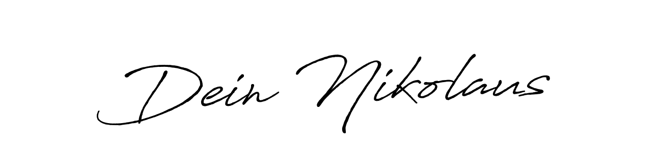 Use a signature maker to create a handwritten signature online. With this signature software, you can design (Antro_Vectra_Bolder) your own signature for name Dein Nikolaus. Dein Nikolaus signature style 7 images and pictures png