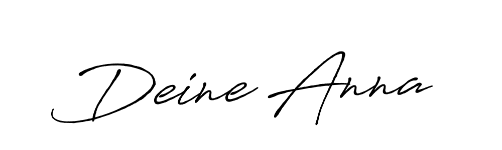 Also we have Deine Anna name is the best signature style. Create professional handwritten signature collection using Antro_Vectra_Bolder autograph style. Deine Anna signature style 7 images and pictures png