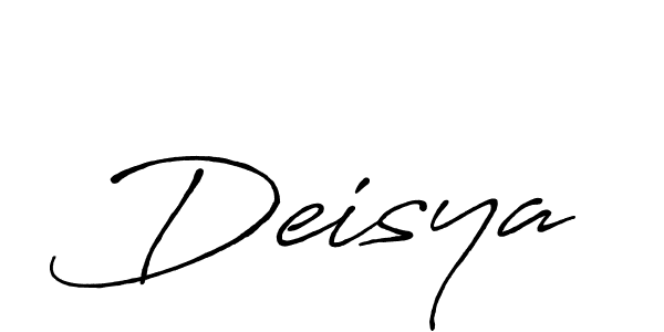 Design your own signature with our free online signature maker. With this signature software, you can create a handwritten (Antro_Vectra_Bolder) signature for name Deisya. Deisya signature style 7 images and pictures png