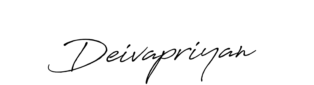 Make a beautiful signature design for name Deivapriyan. With this signature (Antro_Vectra_Bolder) style, you can create a handwritten signature for free. Deivapriyan signature style 7 images and pictures png