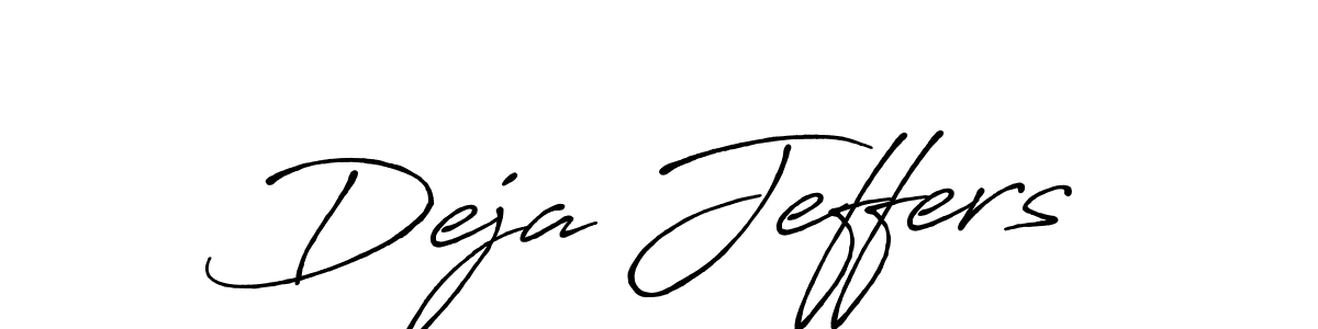 It looks lik you need a new signature style for name Deja Jeffers. Design unique handwritten (Antro_Vectra_Bolder) signature with our free signature maker in just a few clicks. Deja Jeffers signature style 7 images and pictures png