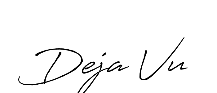 Use a signature maker to create a handwritten signature online. With this signature software, you can design (Antro_Vectra_Bolder) your own signature for name Deja Vu. Deja Vu signature style 7 images and pictures png