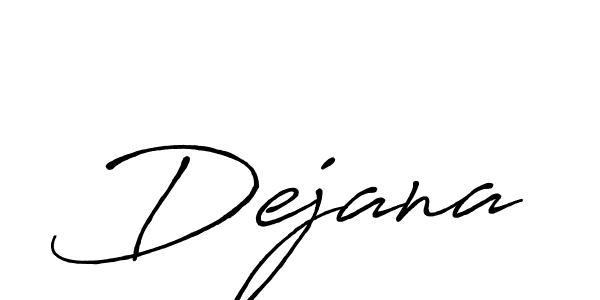 How to make Dejana signature? Antro_Vectra_Bolder is a professional autograph style. Create handwritten signature for Dejana name. Dejana signature style 7 images and pictures png