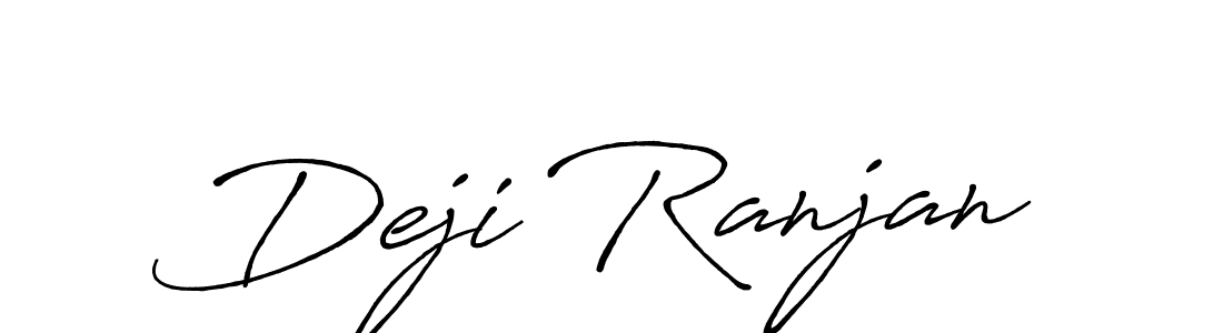 Make a beautiful signature design for name Deji Ranjan. With this signature (Antro_Vectra_Bolder) style, you can create a handwritten signature for free. Deji Ranjan signature style 7 images and pictures png