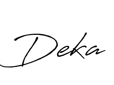 How to make Deka name signature. Use Antro_Vectra_Bolder style for creating short signs online. This is the latest handwritten sign. Deka signature style 7 images and pictures png