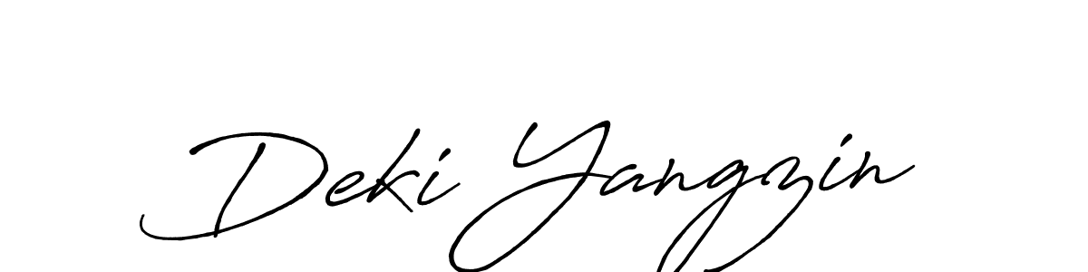 How to Draw Deki Yangzin signature style? Antro_Vectra_Bolder is a latest design signature styles for name Deki Yangzin. Deki Yangzin signature style 7 images and pictures png