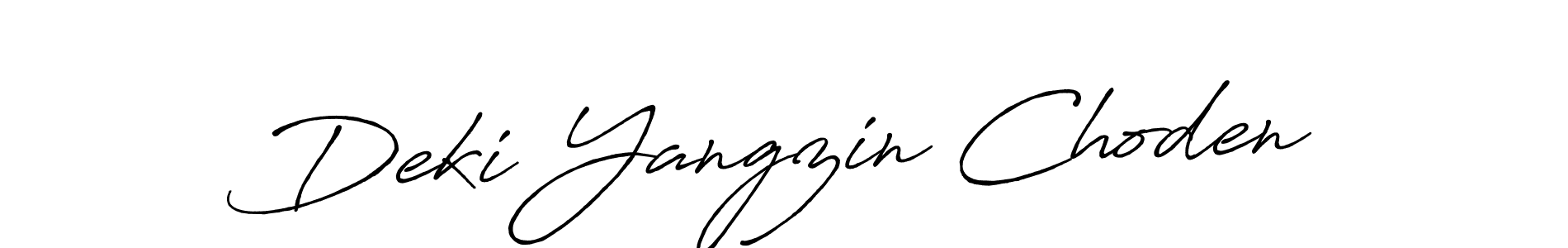 Also we have Deki Yangzin Choden name is the best signature style. Create professional handwritten signature collection using Antro_Vectra_Bolder autograph style. Deki Yangzin Choden signature style 7 images and pictures png