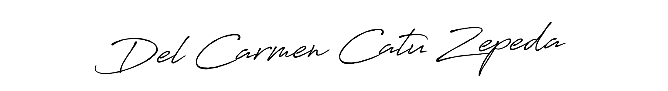 Make a short Del Carmen Catu Zepeda signature style. Manage your documents anywhere anytime using Antro_Vectra_Bolder. Create and add eSignatures, submit forms, share and send files easily. Del Carmen Catu Zepeda signature style 7 images and pictures png