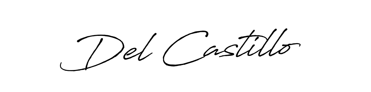 How to make Del Castillo signature? Antro_Vectra_Bolder is a professional autograph style. Create handwritten signature for Del Castillo name. Del Castillo signature style 7 images and pictures png