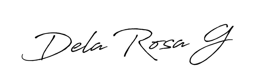 Also we have Dela Rosa G name is the best signature style. Create professional handwritten signature collection using Antro_Vectra_Bolder autograph style. Dela Rosa G signature style 7 images and pictures png