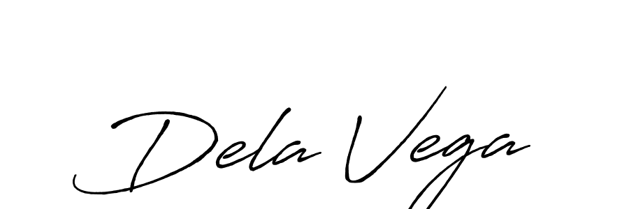 Dela Vega stylish signature style. Best Handwritten Sign (Antro_Vectra_Bolder) for my name. Handwritten Signature Collection Ideas for my name Dela Vega. Dela Vega signature style 7 images and pictures png