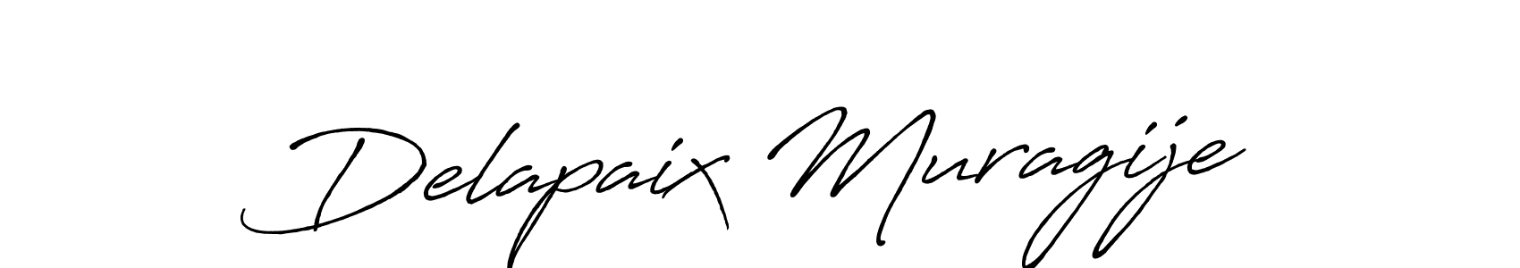 Make a beautiful signature design for name Delapaix Muragije. With this signature (Antro_Vectra_Bolder) style, you can create a handwritten signature for free. Delapaix Muragije signature style 7 images and pictures png