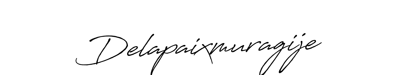Design your own signature with our free online signature maker. With this signature software, you can create a handwritten (Antro_Vectra_Bolder) signature for name Delapaixmuragije. Delapaixmuragije signature style 7 images and pictures png