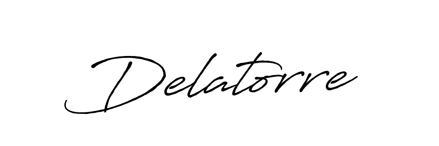 Also we have Delatorre name is the best signature style. Create professional handwritten signature collection using Antro_Vectra_Bolder autograph style. Delatorre signature style 7 images and pictures png