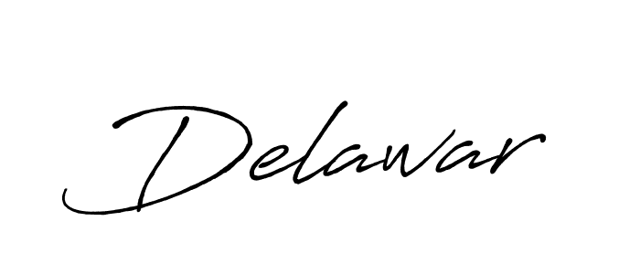 Design your own signature with our free online signature maker. With this signature software, you can create a handwritten (Antro_Vectra_Bolder) signature for name Delawar. Delawar signature style 7 images and pictures png