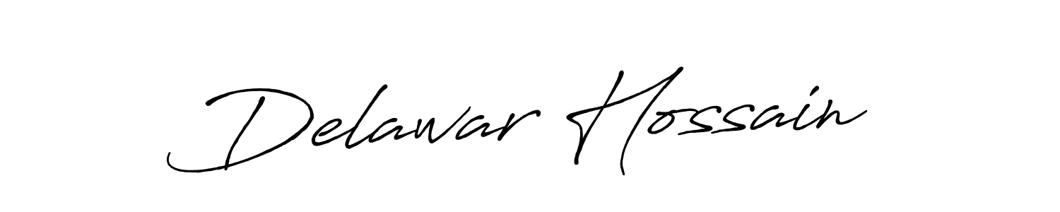 How to make Delawar Hossain signature? Antro_Vectra_Bolder is a professional autograph style. Create handwritten signature for Delawar Hossain name. Delawar Hossain signature style 7 images and pictures png