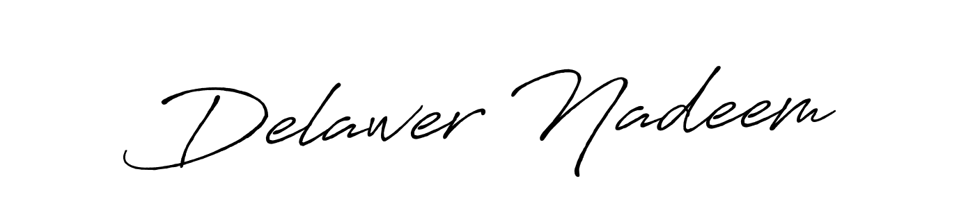 It looks lik you need a new signature style for name Delawer Nadeem. Design unique handwritten (Antro_Vectra_Bolder) signature with our free signature maker in just a few clicks. Delawer Nadeem signature style 7 images and pictures png