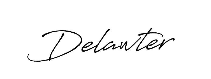 The best way (Antro_Vectra_Bolder) to make a short signature is to pick only two or three words in your name. The name Delawter include a total of six letters. For converting this name. Delawter signature style 7 images and pictures png